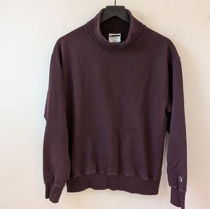 Todd Snyder X Champion Men's Maroon Turtleneck Sweatshirt Small
